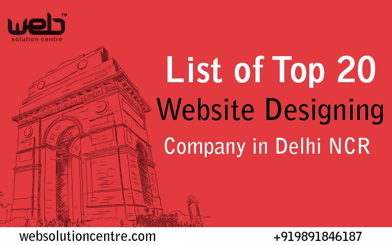 List of Top 20 Website Designing Company in Delhi NCR